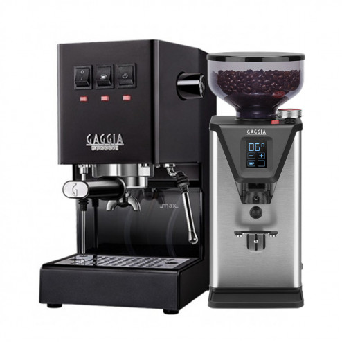 Gaggia Classic Pro E24 Sort & Gaggia MDF 55