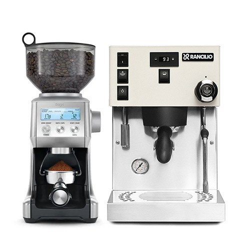 Rancilio Silvia Pro X Hvid & Sage the Smart Grinder Pro