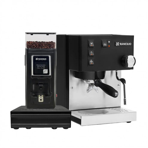 Rancilio Silvia V6 Black & Rancilio Stile SD Sort & Rancilio Knock Box