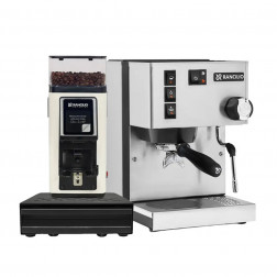 Rancilio Silvia V6 E & Rancilio Stile SD Hvid & Rancilio Knock Box