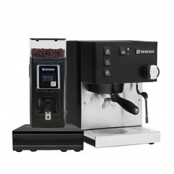 Rancilio Silvia V6 Black & Rancilio Stile SD Sort & Rancilio Knock Box